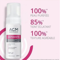 رغوة ديبي وايت تفتيح وتنظيف البشرة من ايه سي ام 200 مل ACM Depiwhite Brightening Cleansing Foam